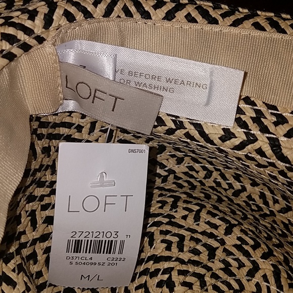 NWT, LOFT Straw Fedora - Picture 3 of 8